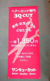 バナーサイン/垂れ幕のみ　1350円